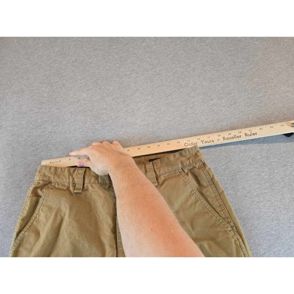 Rag & Bone Carpenter Pants Mens 31 Tan Double Knee Canvas Button Fly Utility - Picture 13 of 16